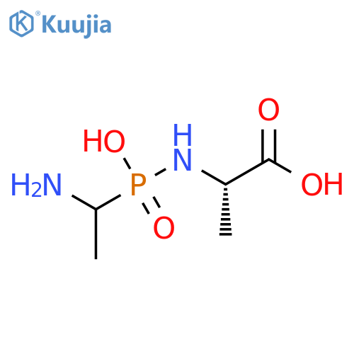 N-[(1-Aminoethyl)(hydroxy)phosphoryl]alanine structure