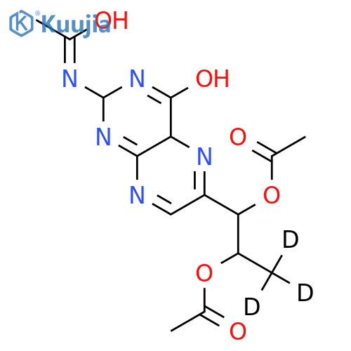 2,3-Dihydro-2-N-acetyl-1?,2?-di-O-acetyl-biopterin-d3 structure
