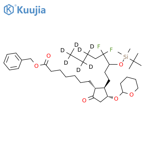 11-O-Tetrahydropyranyl-15-O-tert-butyldimethylsilyl-lubiprostone-d7 Phenylmethyl Ester structure