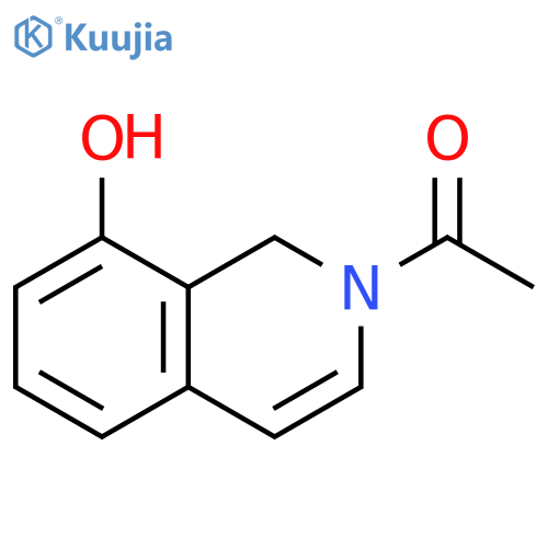 2-Acetyl-3-dehydro-8-isoquinolinol structure