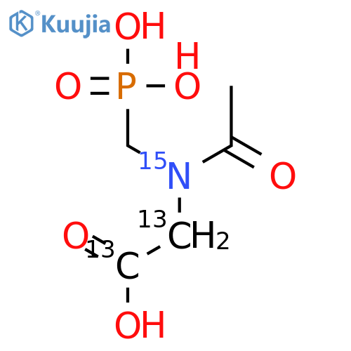 N-Acetyl Glyphosate-13C2,15N structure
