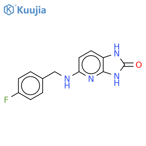 5-(4-Fluorophenyl)methylamino-1,3-dihydro-2H-imidazo4,5-bpyridin-2-one-d4 structure