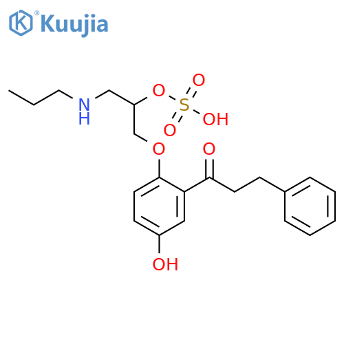5-Hydroxy Propafenone Sulfate structure
