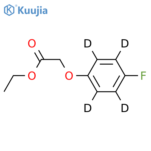 2-(4-Fluorophenoxy-d4)-acetic Acid Ethyl Ester structure