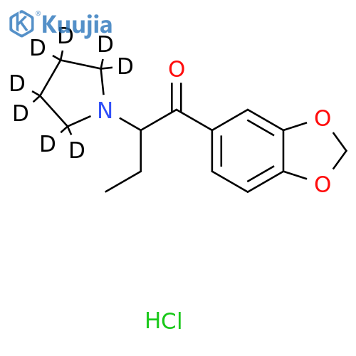 3',4'-(Methylenedioxy)-2-(1-pyrrolidinyl)butyrophenone-d8 Hydrochloride structure