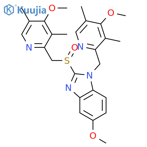 5-Methoxy-1-((4-methoxy-3,5-dimethylpyridin-2-yl)methyl)-2-(((4-methoxy-3,5-dimethylpyridin-2-yl)methyl)sulfinyl)-1H-benzo[d]imidazole structure