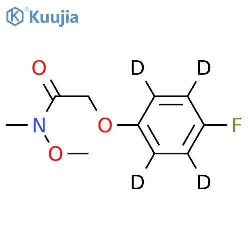 2-(4-Fluorophenoxy-d4)-N-methoxy-N-methyl-acetamide structure