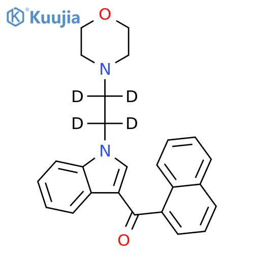 naphthalen-1-yl-[1-(1,1,2,2-tetradeuterio-2-morpholin-4-ylethyl)indol-3-yl]methanone structure