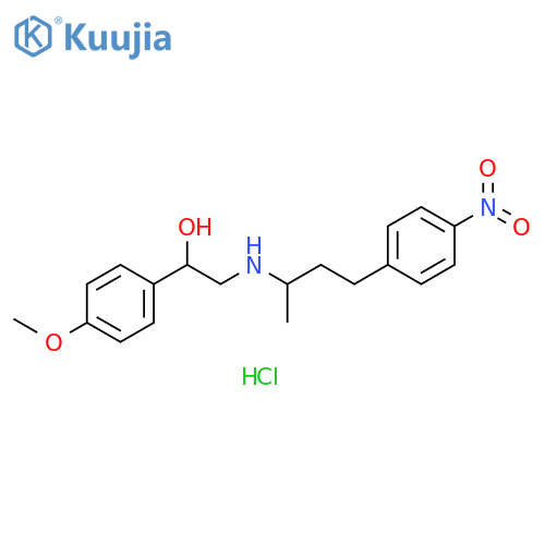 2-(4-(4-Nitrophenyl)butan-2-ylamino)-1-(4-methoxyphenyl)ethanol Hydrochloride structure