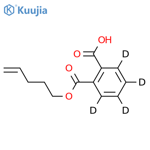 Mono(4-pentenyl)phthalate-d4 structure