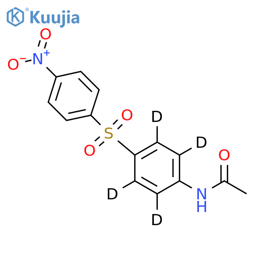 4-Nitro-4’-acetylaminodiphenyl-d4 Sulfone structure