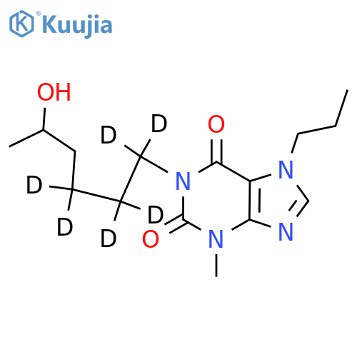 rac 5-Hydroxy Propentofylline-d6 structure