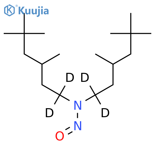 N-Nitroso-N,N-di(3,5,5-trimethylhexyl)amine-d4 structure