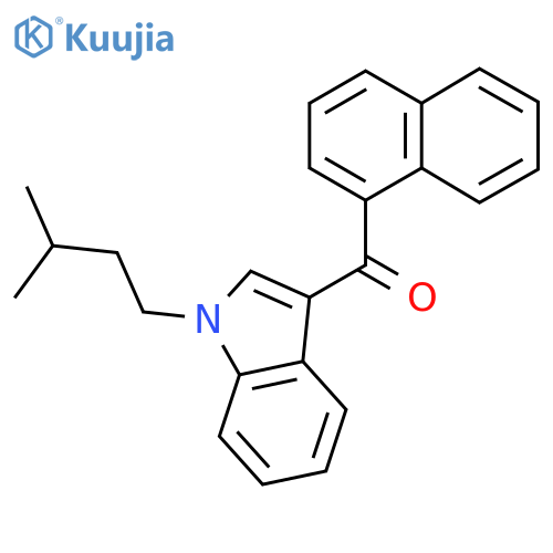 N-Isopentyl-3-(1-naphthoyl)indole (JWH 018 isomer) structure