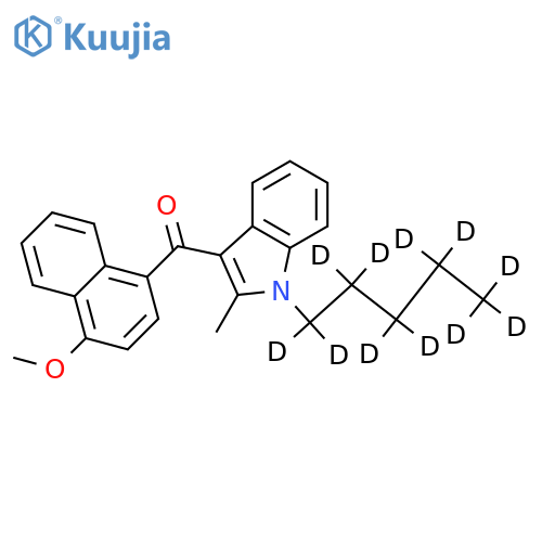 2-Methyl-1-pentyl-3-(4-methoxynaphthoyl)indole-d11 structure