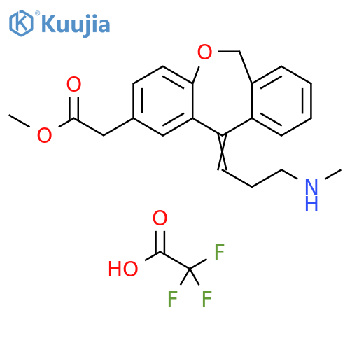 N-Desmethyl Olopatadine Methyl Ester Trifluoroacetic Acid Salt structure