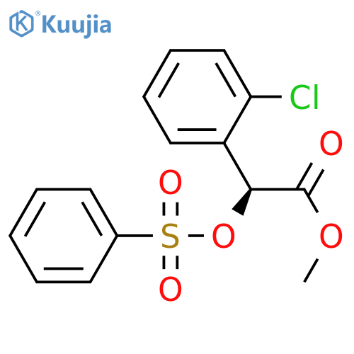 (S)-Methyl 2-(Benzenesulfonyloxy)-2-(2-chlorophenyl)acetate structure