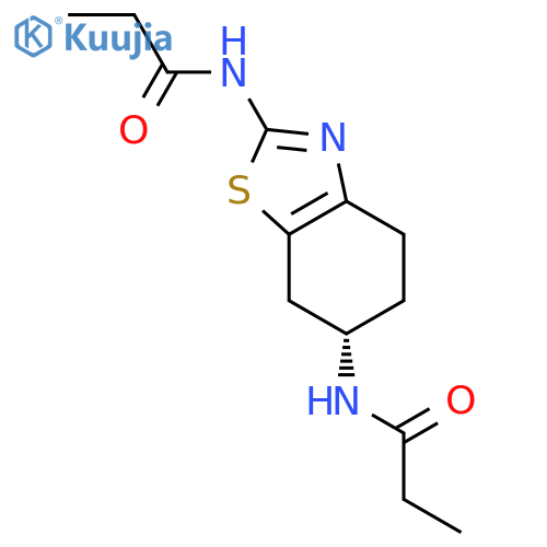 (S)-4,5,6,7-Tetrahydro-N2,N6-propionyl-2,6-benzothiazolediamine structure