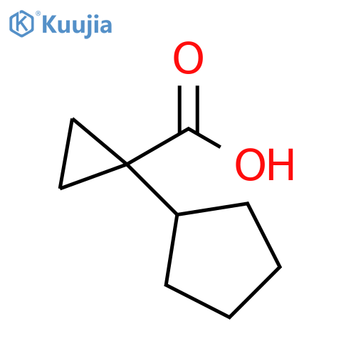 1-cyclopentylcyclopropane-1-carboxylic acid structure