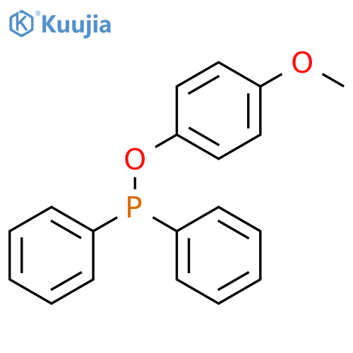 Phosphinous acid, P,P-diphenyl-, 4-methoxyphenyl ester structure