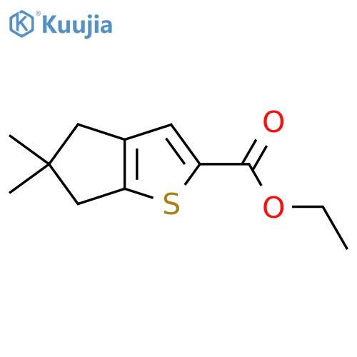 Ethyl 5,5-Dimethyl-5,6-dihydro-4H-cyclopenta[b]thiophene-2-carboxylate structure