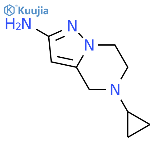 5-cyclopropyl-4,5,6,7-tetrahydropyrazolo[1,5-a]pyrazin-2-amine structure