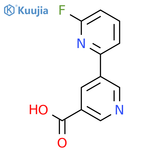 6-Fluoro-[2,3'-bipyridine]-5'-carboxylic acid structure