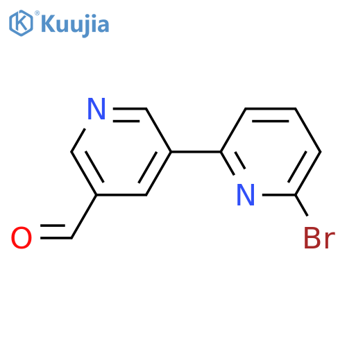 6-Bromo-[2,3'-bipyridine]-5'-carbaldehyde structure
