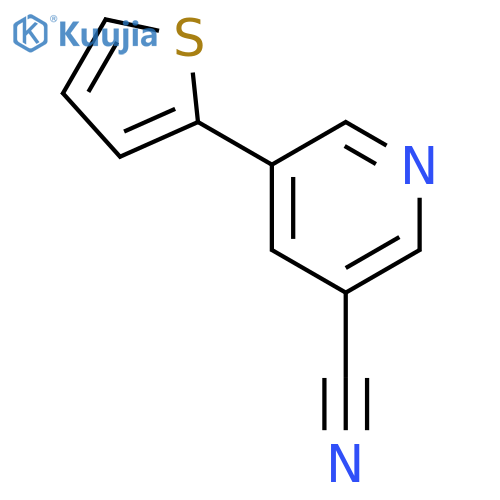 5-(thiophen-2-yl)pyridine-3-carbonitrile structure