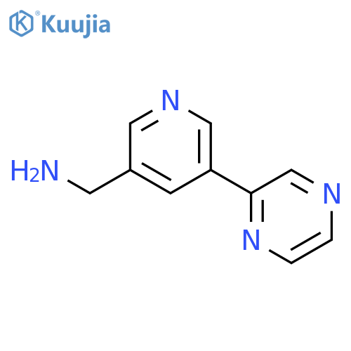(5-(Pyrazin-2-yl)pyridin-3-yl)methanamine structure