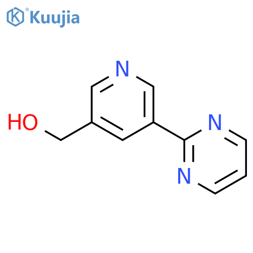 (5-(Pyrimidin-2-yl)pyridin-3-yl)methanol structure