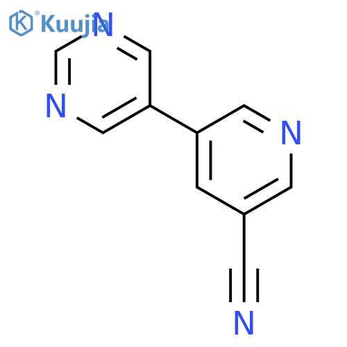 5-(Pyrimidin-5-yl)nicotinonitrile structure