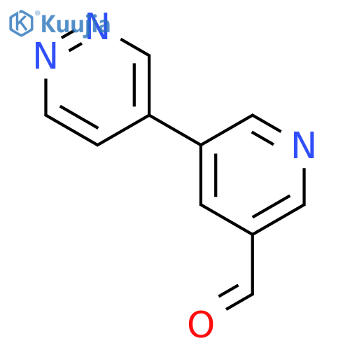 5-(Pyridazin-4-yl)nicotinaldehyde structure