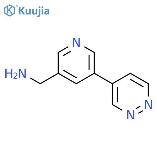 (5-(Pyridazin-4-yl)pyridin-3-yl)methanamine structure