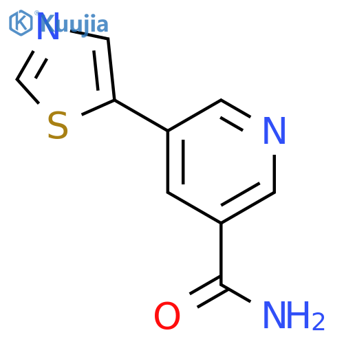 5-(Thiazol-5-yl)nicotinamide structure