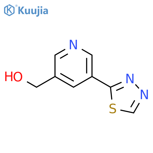 (5-(1,3,4-Thiadiazol-2-yl)pyridin-3-yl)methanol structure