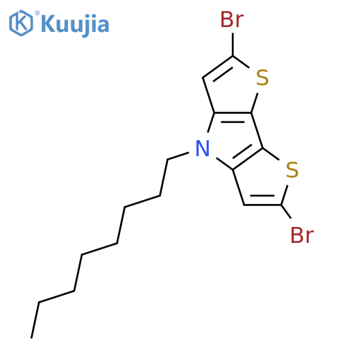 2,6-Dibromo-4-N-octyldithieno3,2-b:2',3'-dpyrrole structure