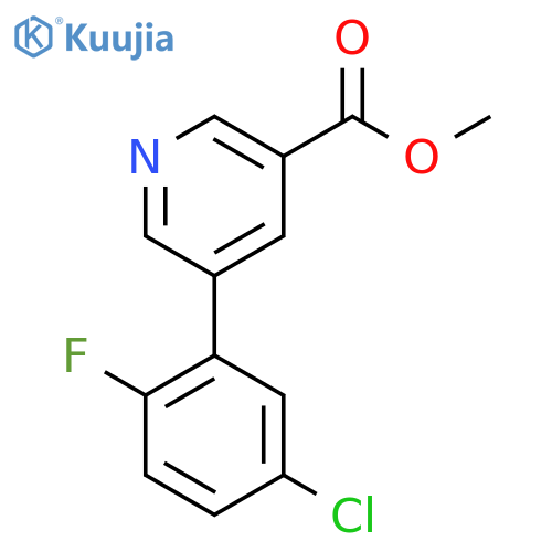 Methyl 5-(5-chloro-2-fluorophenyl)nicotinate structure