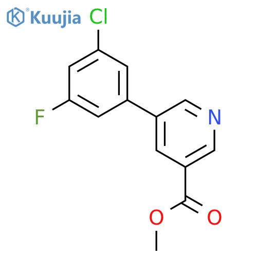 Methyl 5-(3-chloro-5-fluorophenyl)nicotinate structure
