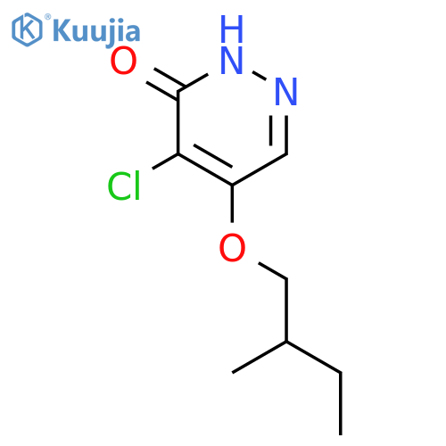 4-Chloro-5-(2-methylbutoxy)pyridazin-3(2H)-one structure