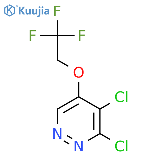 3,4-Dichloro-5-(2,2,2-trifluoroethoxy)pyridazine structure