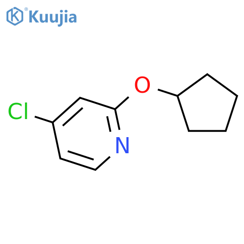 4-Chloro-2-(cyclopentyloxy)pyridine structure