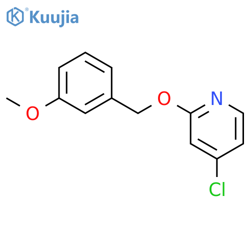 4-Chloro-2-((3-methoxybenzyl)oxy)pyridine structure