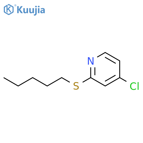 4-Chloro-2-(pentylthio)pyridine structure