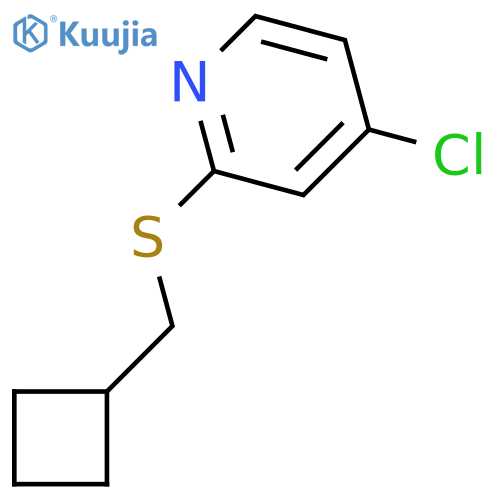 4-Chloro-2-((cyclobutylmethyl)thio)pyridine structure
