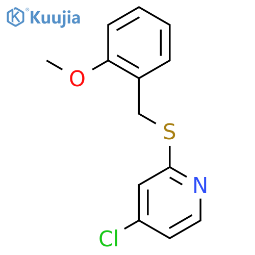 4-Chloro-2-((2-methoxybenzyl)thio)pyridine structure