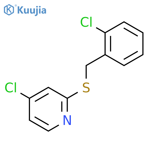4-Chloro-2-((2-chlorobenzyl)thio)pyridine structure