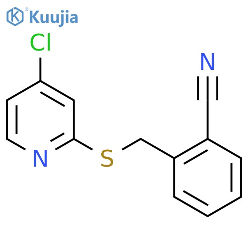 2-(((4-Chloropyridin-2-yl)thio)methyl)benzonitrile structure