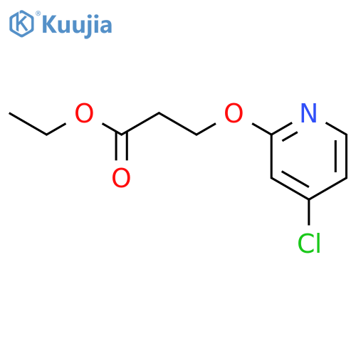 Ethyl 3-((4-chloropyridin-2-yl)oxy)propanoate structure