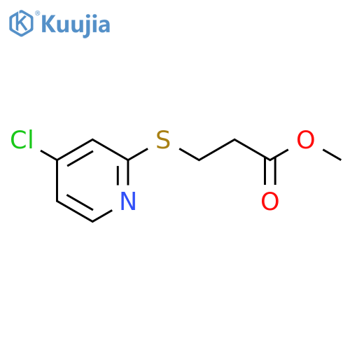 Methyl 3-((4-chloropyridin-2-yl)thio)propanoate structure